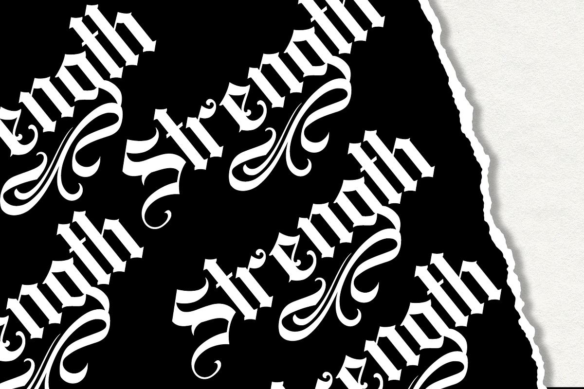 Bugenvil Modern Blackletter, a Blackletter Font by dansdesign (Photo 4 of 8)