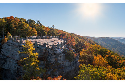 Coopers Rock panorama in West, a Nature Photo by Backyard Stock