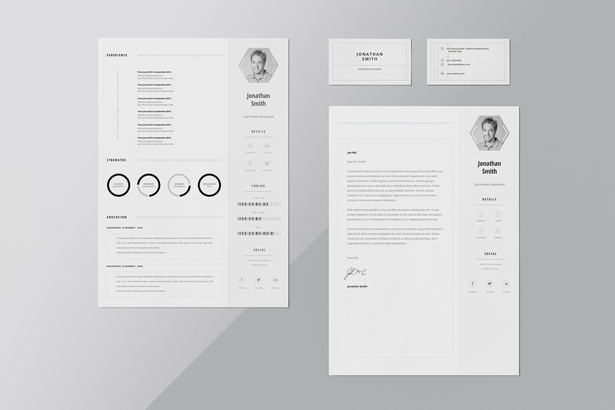 Resume / CV - Elegance, a Resume Template by 3Angle (Photo 2 of 5)