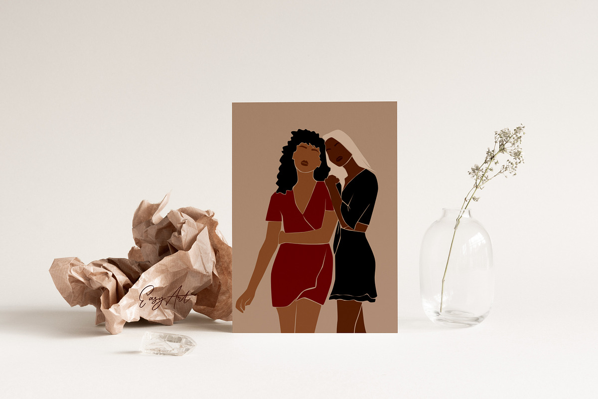 Girlfriends abstract collection., a Person Illustration by EasyArt (Photo 8 of 12)