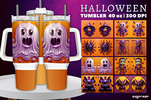 Inflated Halloween Tumbler Wrap