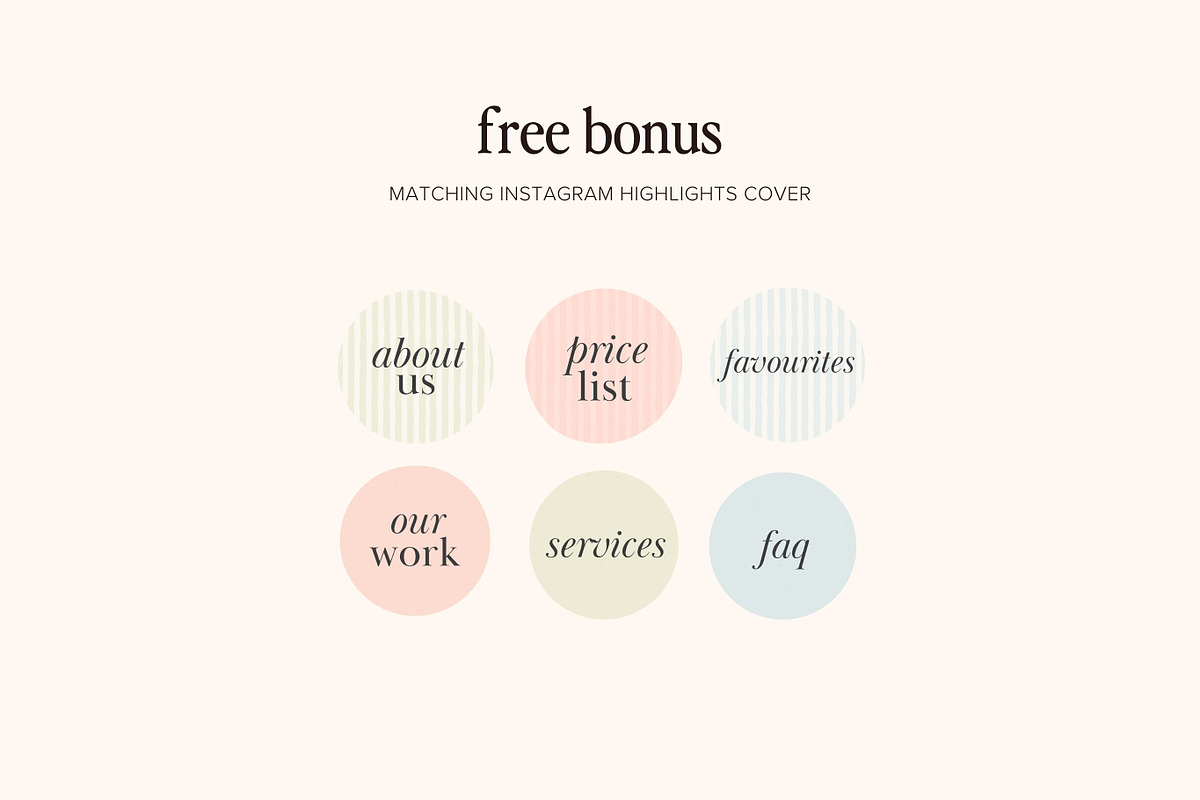 Retro Feminine Instagram Template, a Templates & Theme by Pawprints Canvas Co. (Photo 7 of 8)