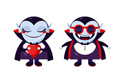 Cartoon Dracula Vampire Icon Set, an Emoji Icon by PsychocheArt (Thumbnail 4 of 5)