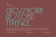 CROSSHORN, a Sans Serif Font by OWL KING (Thumbnail 1 of 12)