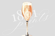 Rose Champagne Illustration, an Illustration by 1801Prints (Thumbnail 2 of 4)