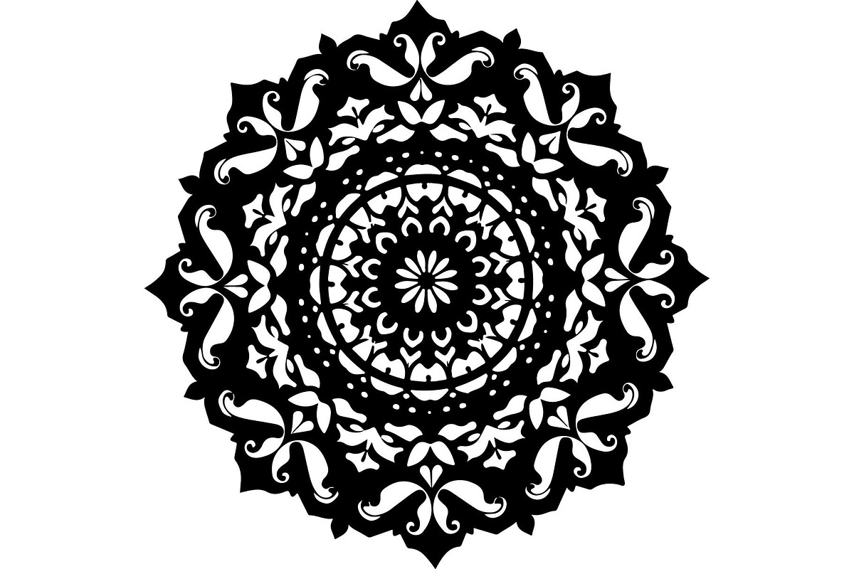 Ornate Black Mandala Designs Set, an Object Graphic by jahid234 (Photo 4 of 10)