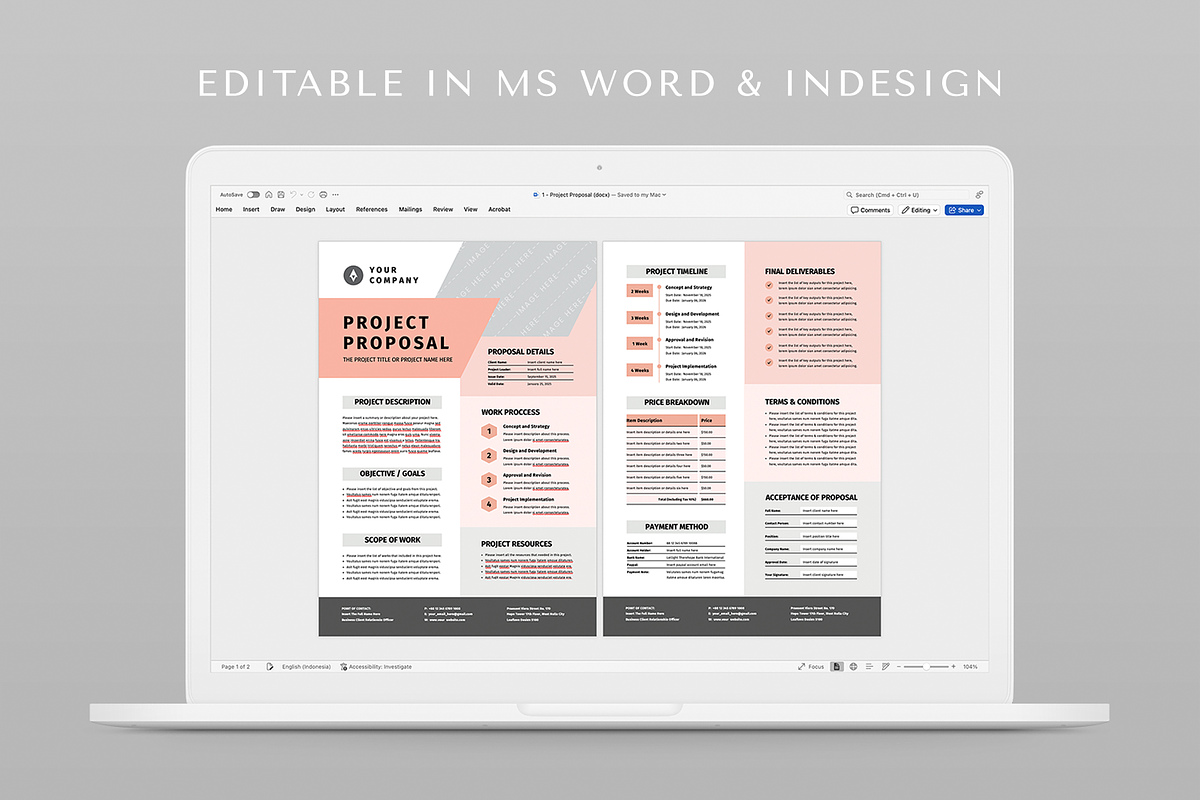 Project Proposal, a Stationery Template by Leaflove (Photo 5 of 5)