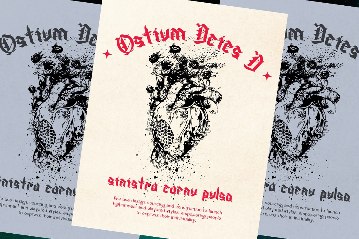 Sinevas - Modern Blackletter Font, a Blackletter Font by Dhabee (Photo 14 of 15)