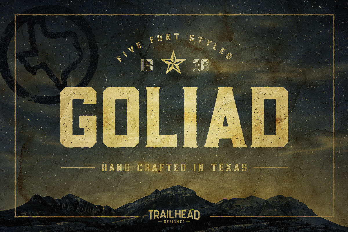 Goliad Font - 5 Styles