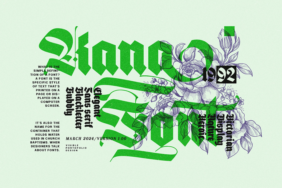 Black Brave Typeface, a Blackletter Font by alit design (Photo 6 of 21)