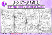 Cozy Cuties Fun and Comfy Coloring, a Decorative Illustration by Coco Bloom (Thumbnail 1 of 4)