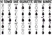 Flower Vase Silhouette Vector Bundle, an Illustration by Designs_River (Thumbnail 1 of 51)
