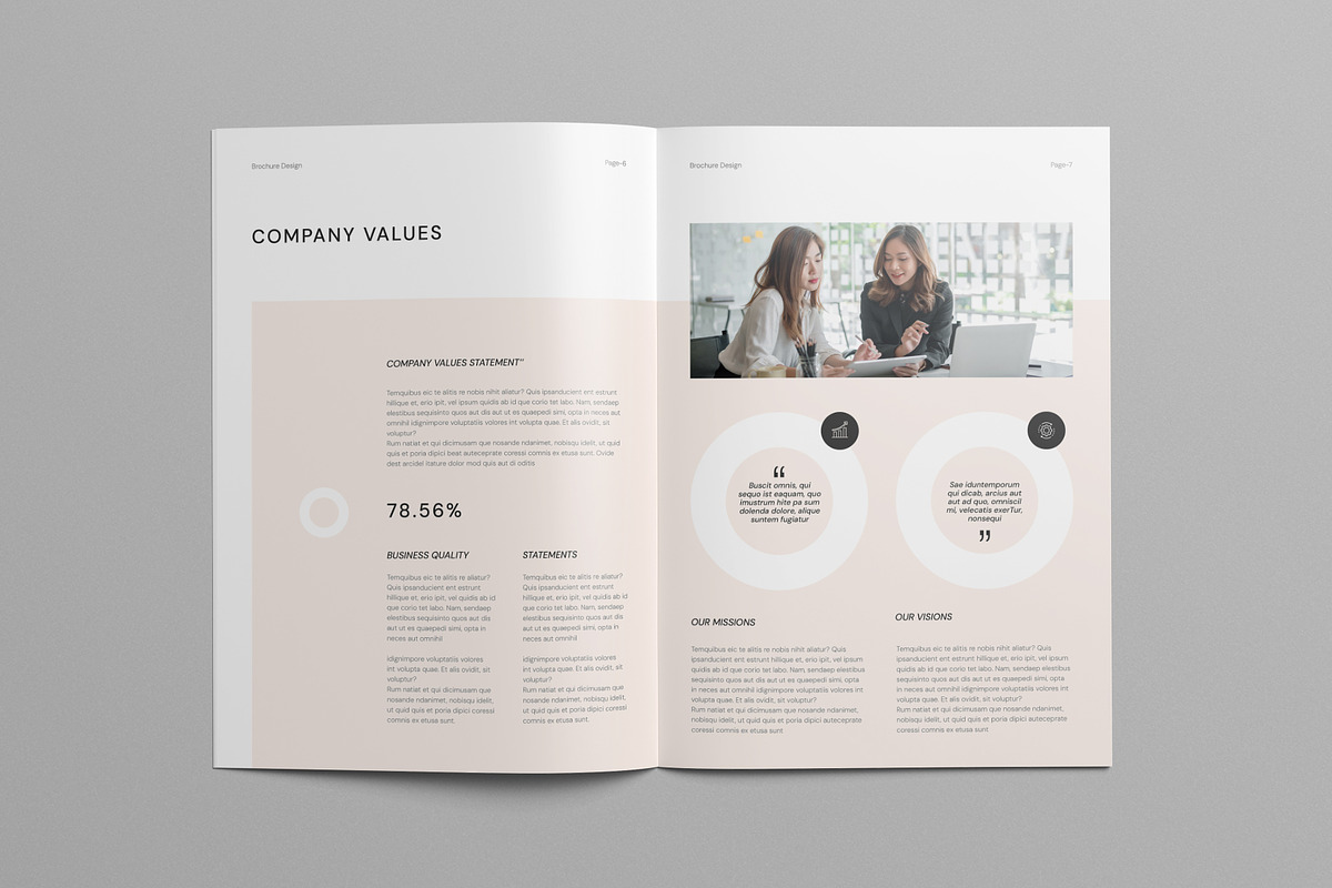 Corporate Brochure | Canva, a Brochure Template by Pixelpick (Photo 3 of 9)