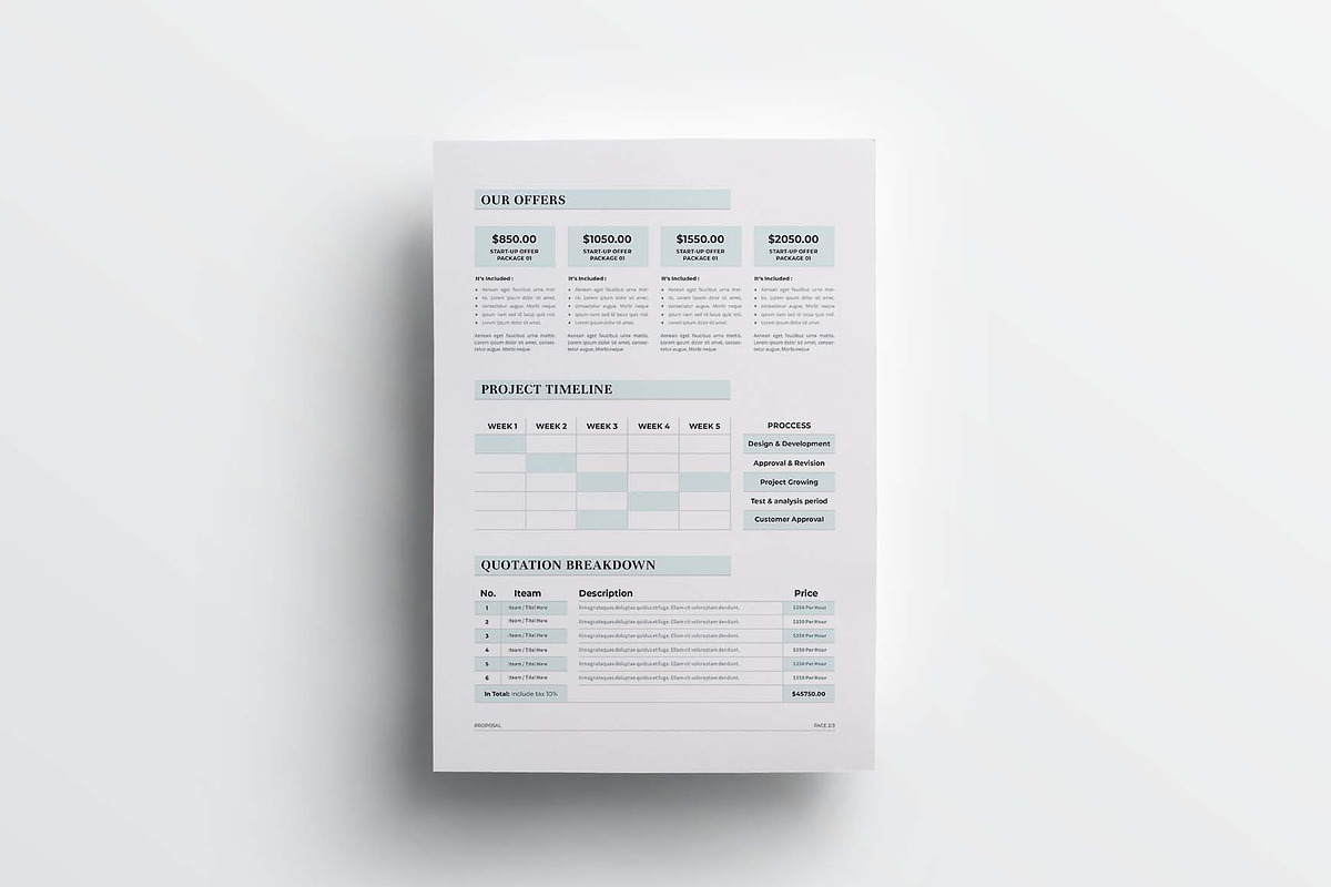 Proposal | MS Word & Indesign, a Stationery Template by design_hut (Photo 4 of 7)