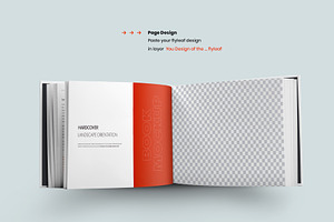 Book Mockups Hard Cover Landscape 2