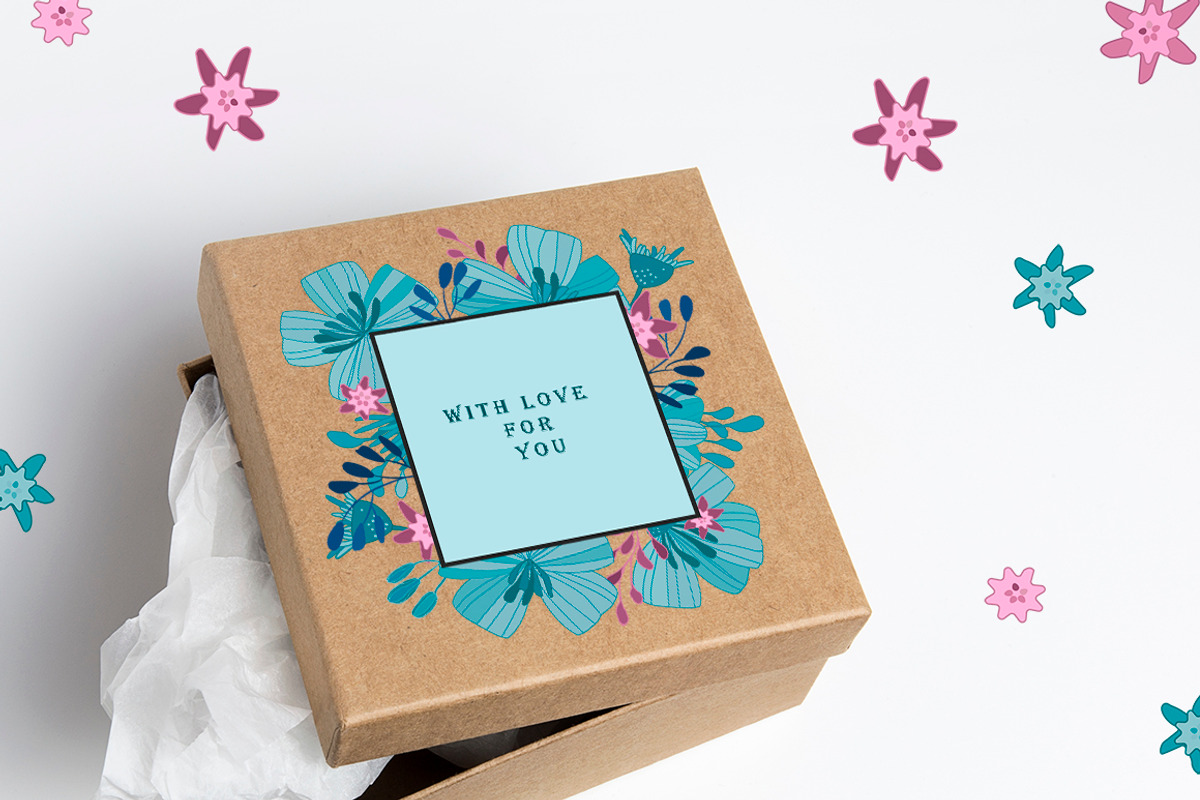 floral collection Fairy daisies, set, an Illustration by EshaStudio (Photo 5 of 6)