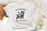 Raccoon with Wine, Day Drinking Art, an Illustration by SharpMarketplace (Thumbnail 5 of 9)