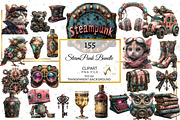 Shabby Chic Steampunk Clipart Bundle, an Illustration by NiiiNArt (Thumbnail 1 of 6)