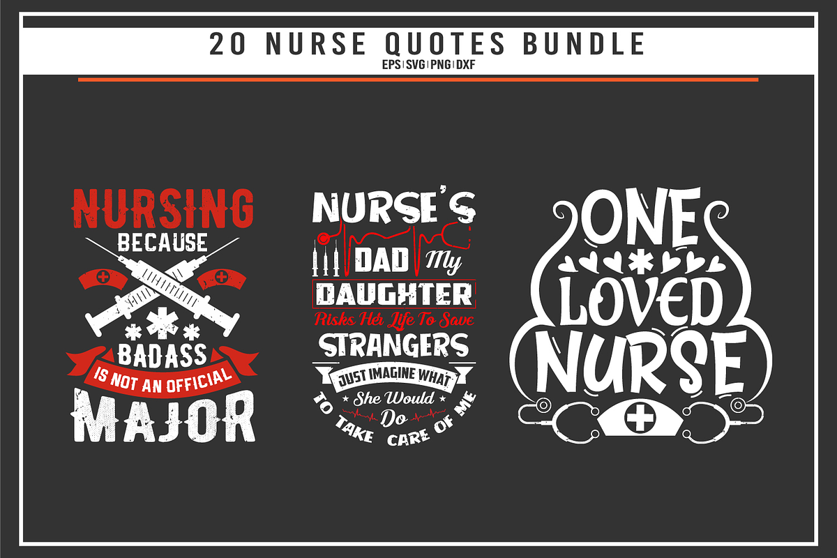 Nurse 20 quotes t shirt bundle, a Graphic by Uniquesvg99 (Photo 5 of 7)