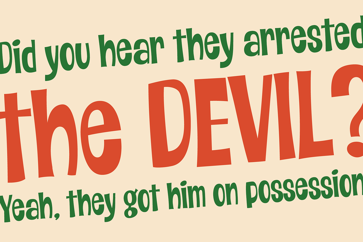 Bumbler PB, a Sans Serif Font by Pink Broccoli (Photo 3 of 4)