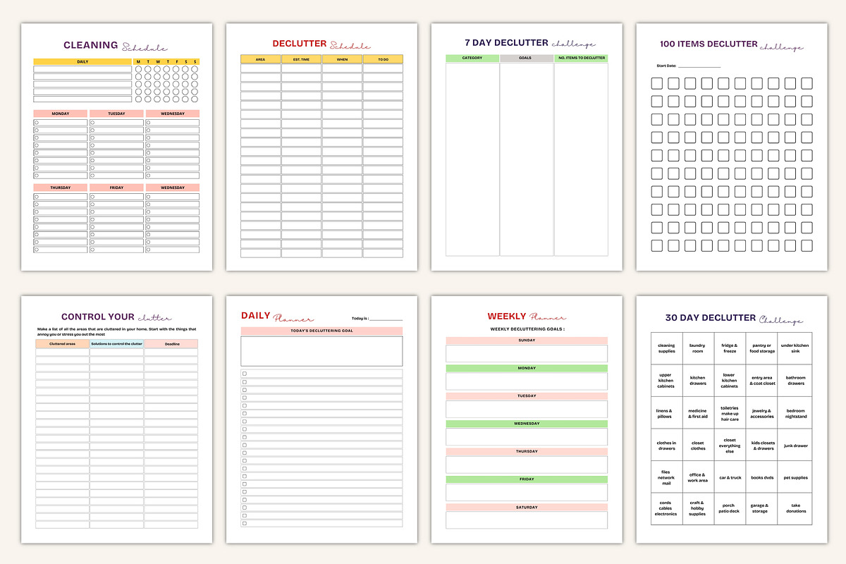 2026 Organization & Decluttering Guide preview 3