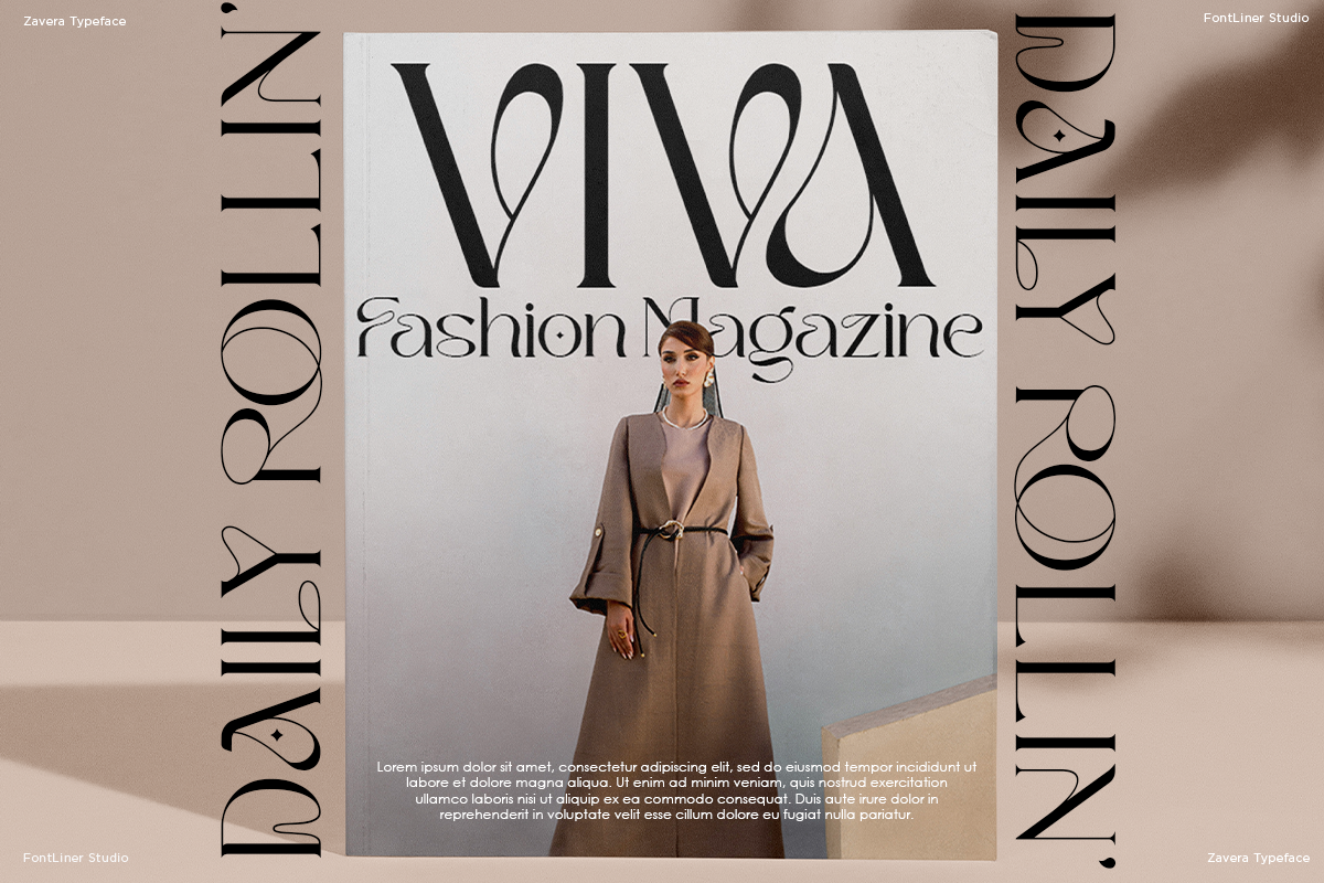 Zavera - Elegant Serif Font, a Serif Font by Font Liner (Photo 5 of 10)