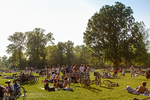 Barbeque in the Amsterdam Vondelpark