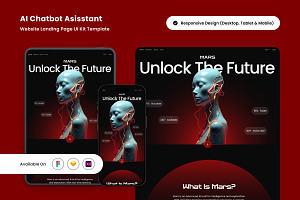 Mars - AI Chatbot Asisstant UI, a Landing Page Template by productype1