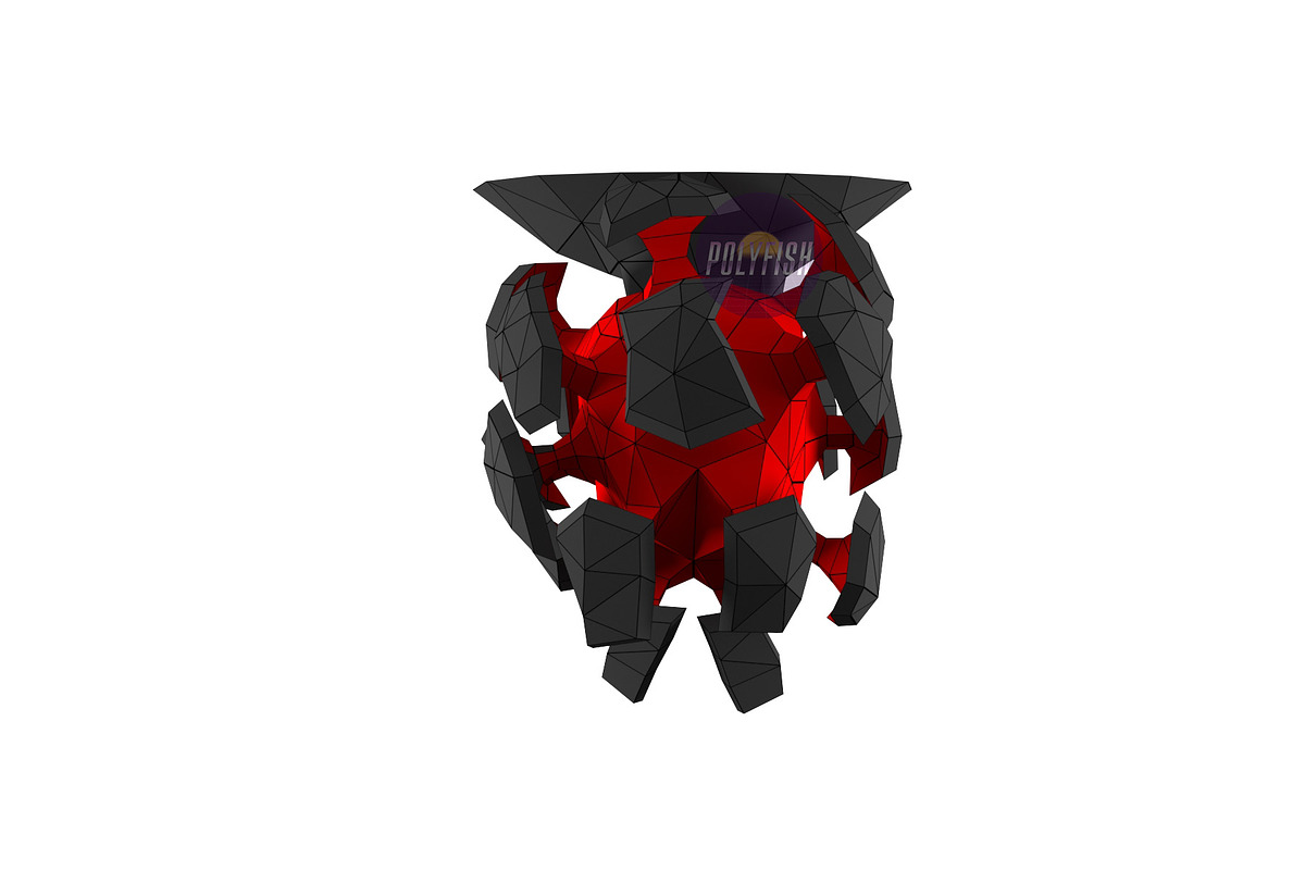 DIY Angel Death 3D model template, a Templates & Theme by PolyFish (Photo 3 of 6)