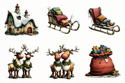 North Pole Clipart Bundle, a Seasonal Illustration by Designworld (Thumbnail 2 of 11)