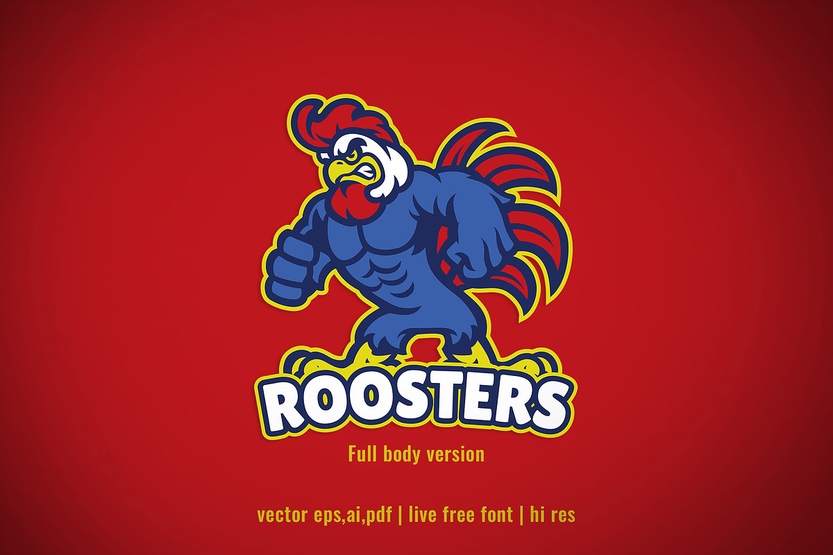 Angry Chicken Rooster Logo, a Branding & Logo Template by bazzier_graphik (Photo 2 of 3)