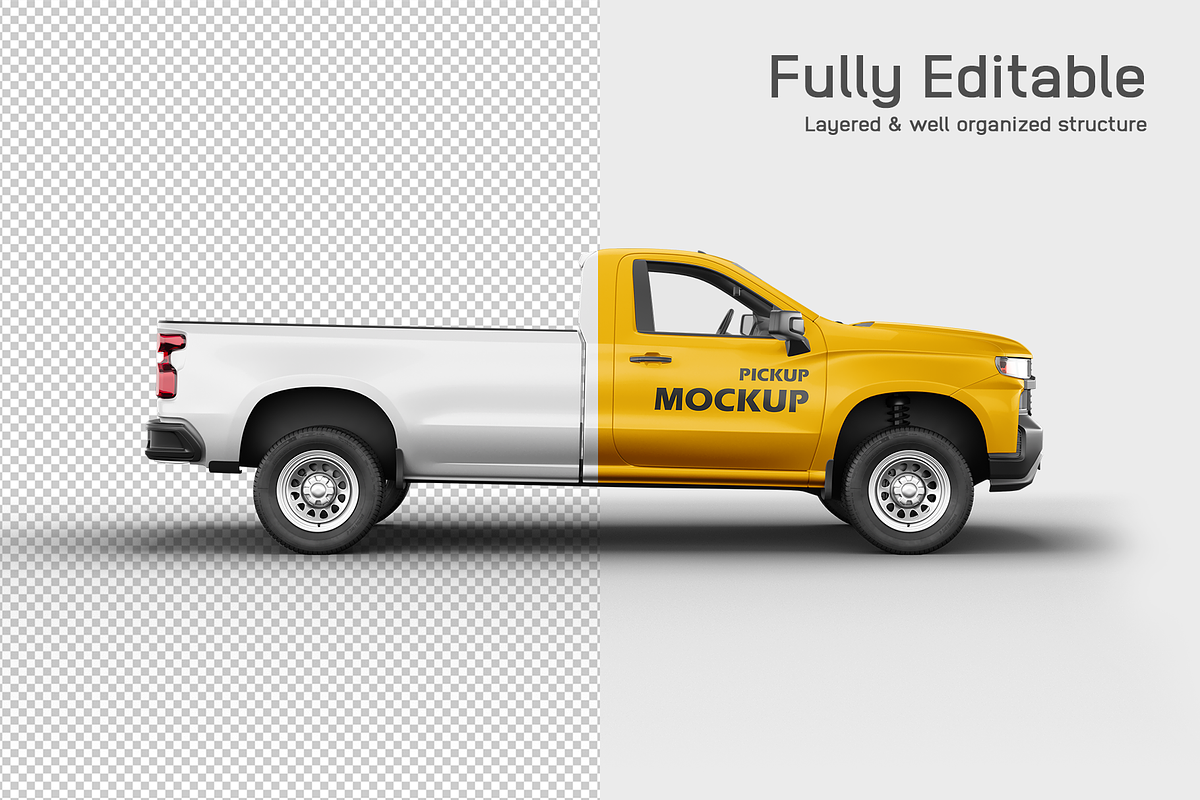 Pickup Mockup 2, an Advertising Mockup by Mockupix (Photo 3 of 9)