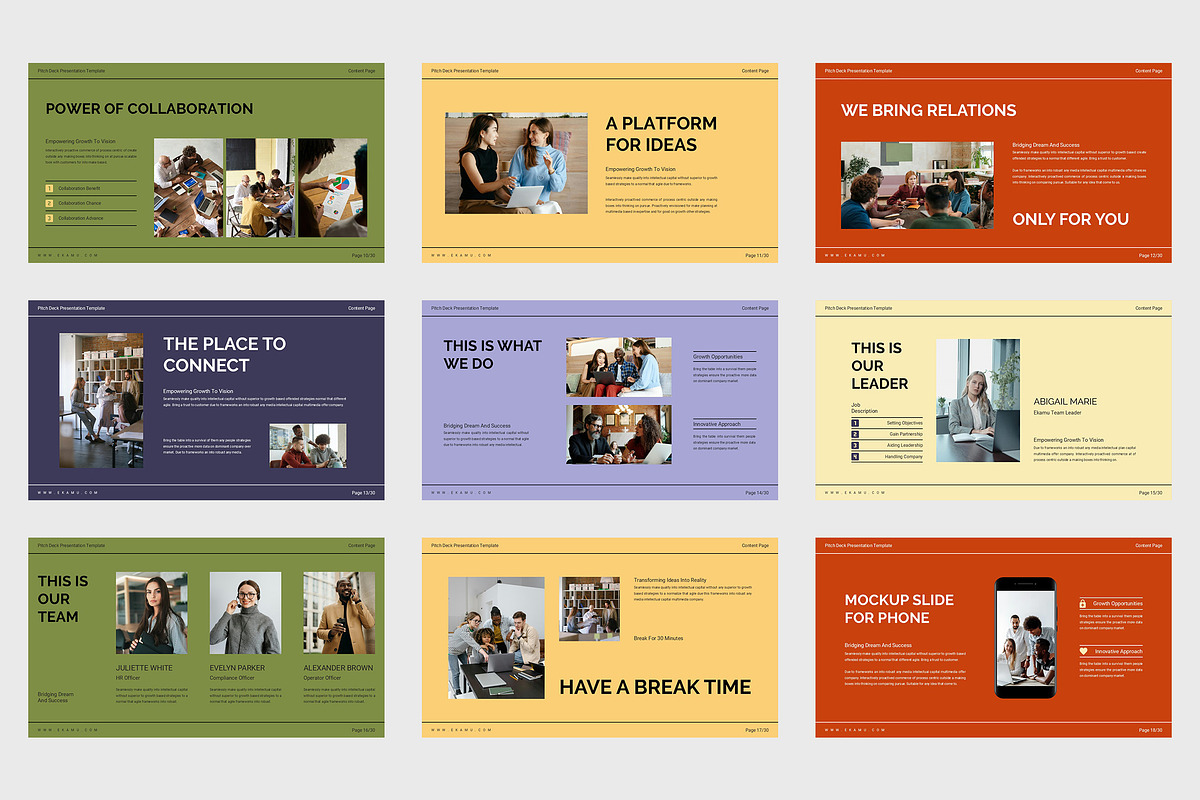 Ekamu : Pitch Deck Powerpoint, a Presentation Template by Punkl Camp (Photo 7 of 9)
