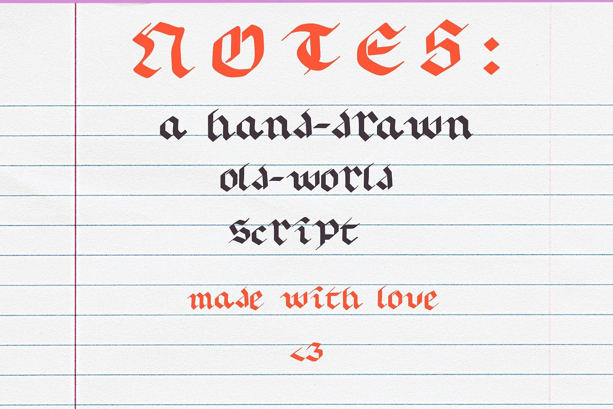 Happily Ever After Medieval Font, a Handwritten Font by Eryn Rose Design (Photo 7 of 18)