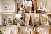 30 Nursery Frame Mockup Bundle PSD, a Mockup by MockupShopi (Thumbnail 6 of 8)