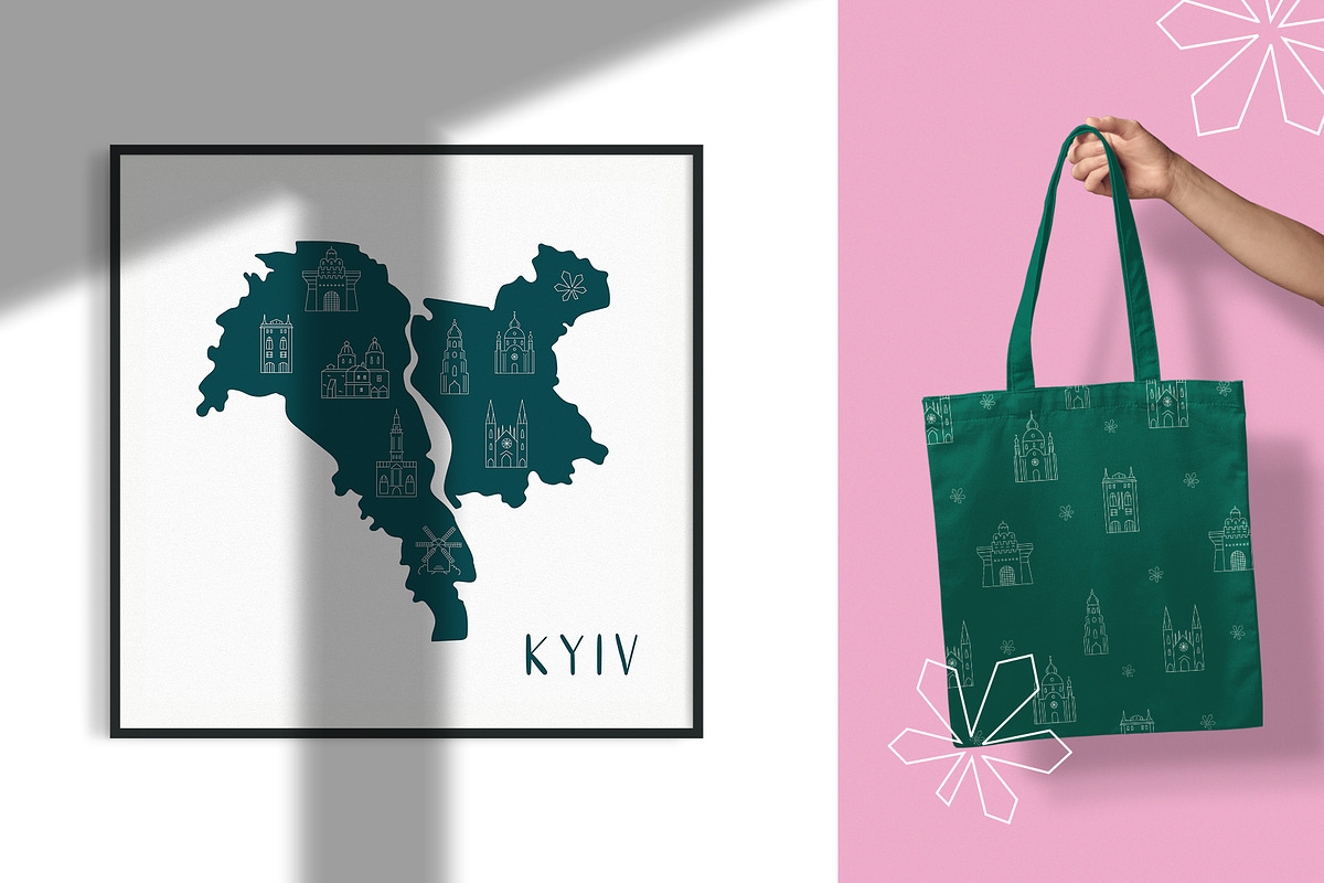 Kyiv Vibes: Posters & Patterns, a Graphic by danceyourlife (Photo 6 of 6)