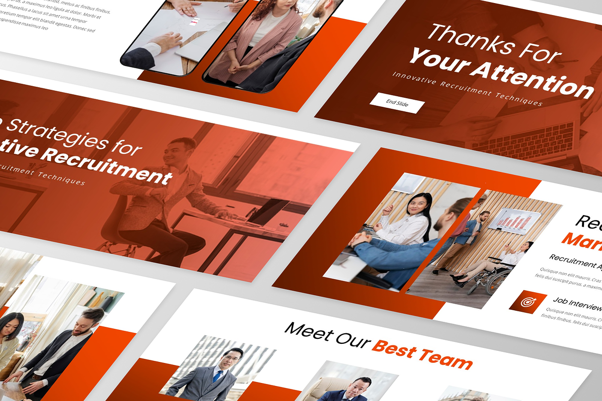 RecruitJob - Recruitment PowerPoint, a Presentation Template by GraphauseProject (Photo 5 of 6)