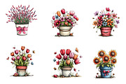 Spring Flower Bucket Sublimation Cli, an Illustration by CreationArt (Thumbnail 5 of 7)