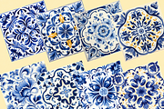 Portuguese Tiles Azulejo Pattern, a Pattern Graphic by Paper & Pattern Studio (Thumbnail 2 of 9)