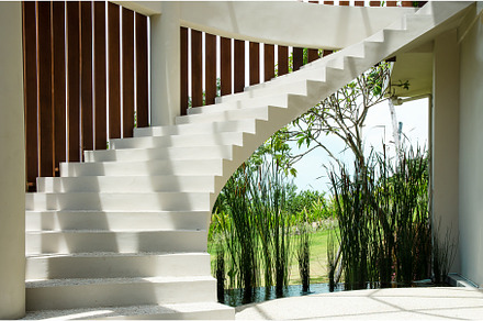 Spiral staircase in the street, an Architecture Photo by Jyliana's shop