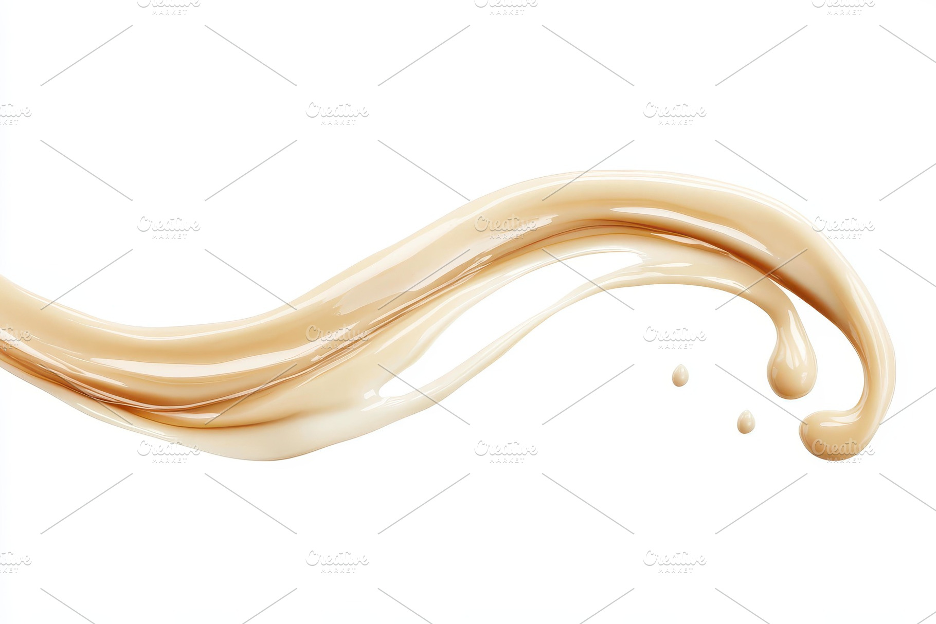 Smooth creamy texture of foundation, a Photo by Tanuart