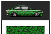 Sleek Black Marble Car Wrap, an Object Illustration by CarWrap design (Thumbnail 1 of 3)