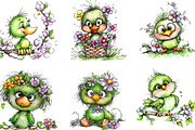 Spring Cute Baby Birds Sublimation, an Illustration by Designking (Thumbnail 5 of 5)