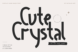 CuteCrystal Hand Drawn Font