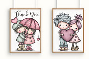 Quirky Girl & Boy Valentine Icons, a Person Illustration by RobertsArt (Thumbnail 5 of 7)