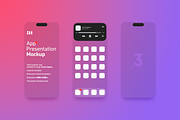 App Presentation Mockup, an iPhone Mockup by Unio Designs (Thumbnail 1 of 6)