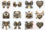 Luxury Valentine Sublimation Clipart, an Illustration by RobertsArt (Thumbnail 3 of 7)