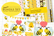 Cute Bee, Bee, Honey Bee, an Illustration by Mia's Graphic Design (Thumbnail 2 of 9)