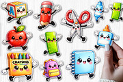 Back to School Kawaii Sticker Design, a Seasonal Illustration by Rose Art (Thumbnail 1 of 3)