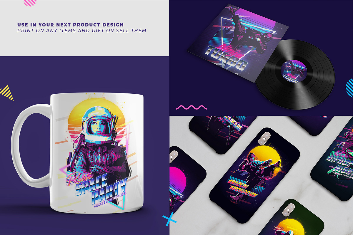 80s Retro Poster PS Action, an Action Add-On by IndWorks Design (Photo 8 of 10)